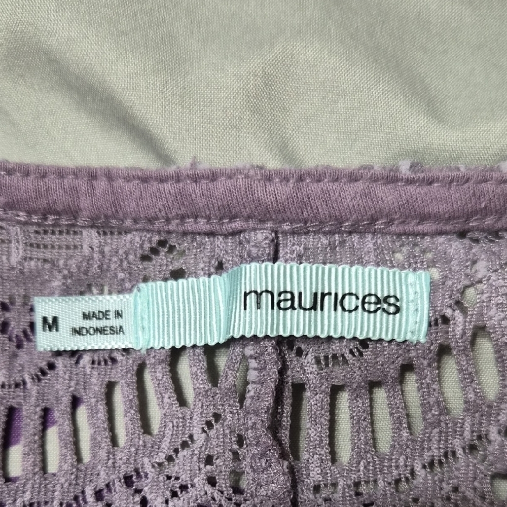 Maurices Lavender Lace Blouse - Picture 9 of 9